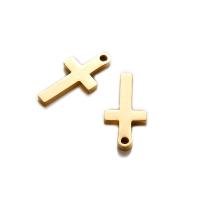 Colgantes de Cruces de acero inoxidable, chapado, más colores para la opción, 9x17mm, agujero:aproximado 1mm, 50PCs/Bolsa, Vendido por Bolsa