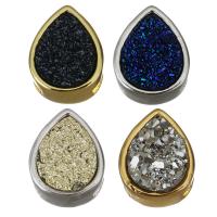 Composants de bijoux en laiton, avec résine, larme, Placage, plus de couleurs à choisir Environ Vendu par PC