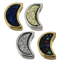 Composants de bijoux en laiton, lune, Placage, plus de couleurs à choisir Environ Vendu par PC