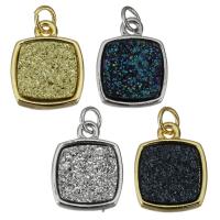 Resin Brass Pendants, with Resin, plated, fashion jewelry Approx 3mm 