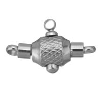 Stainless Steel Snap Clasp, original color Approx 2,1.5mm 