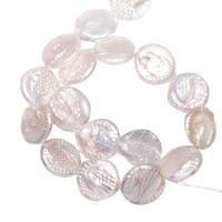 Coin Cultured Freshwater Pearl Beads, Button, natural, white, 19-20mm Approx 0.8mm Approx 15 Inch 