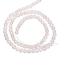 Round Cultured Freshwater Pearl Beads, natural 3.5-4mm Approx 0.8mm Approx 15 Inch 