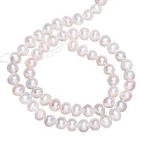 Round Cultured Freshwater Pearl Beads, natural, white, 5-6mm Approx 0.8mm Approx 15 Inch 