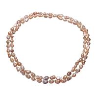 Freshwater Pearl Sweater Chain Necklace, Keshi, natural, for woman 8-13mm Approx 50 Inch 