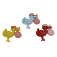 Cabujón de animal de la resina, Pájaro, más colores para la opción, 29x29x5mm, 200PCs/Bolsa, Vendido por Bolsa