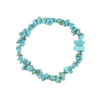 Bracelet à turquoises synthétique, turquoise synthétique, bijoux de mode & pour femme, blue ciel Environ 6.2 pouce, Vendu par brin