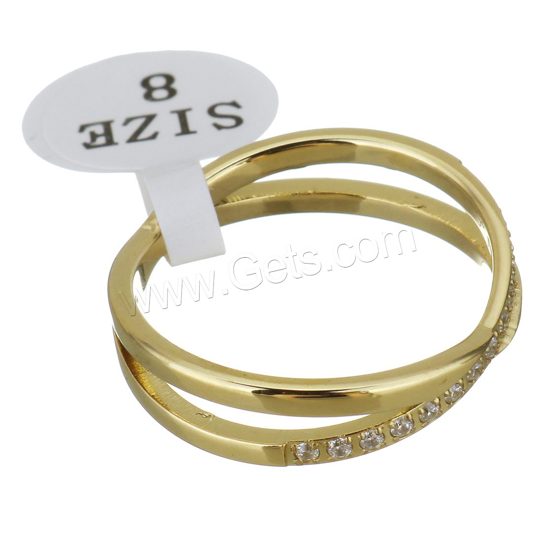 Нержавеющая сталь Rhinestone палец кольцо, нержавеющая сталь, Другое покрытие, разный размер для выбора & Женский & со стразами, Много цветов для выбора, 5.5mm, продается PC