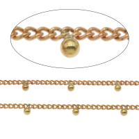 Brass Chain, plated, DIY, 4*2*2mm,2.5*2*0.5mm 