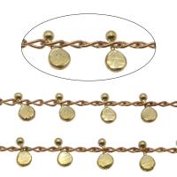 Brass Chain, plated, DIY, 6*3*1mm,3.5*2*0.5mm 