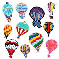 Felt Sewing-on Patch, Hot Balloon, durable & Can be ironed 10/Bag 