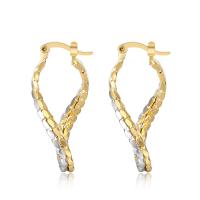 Brass Lever Back Earring, plated, fashion jewelry & for woman, golden, nickel, lead & cadmium free 