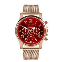 Women Wrist Watch, Silicone, with zinc alloy dial & Glass & Stainless Steel, Chinese movement, rose gold color plated, for woman 40*7mm Approx 7.5 Inch 