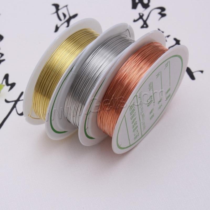 Brass Wire, with plastic spool, plated, durable & different size for choice, more colors for choice, 10Spools/Lot, Sold By Lot
