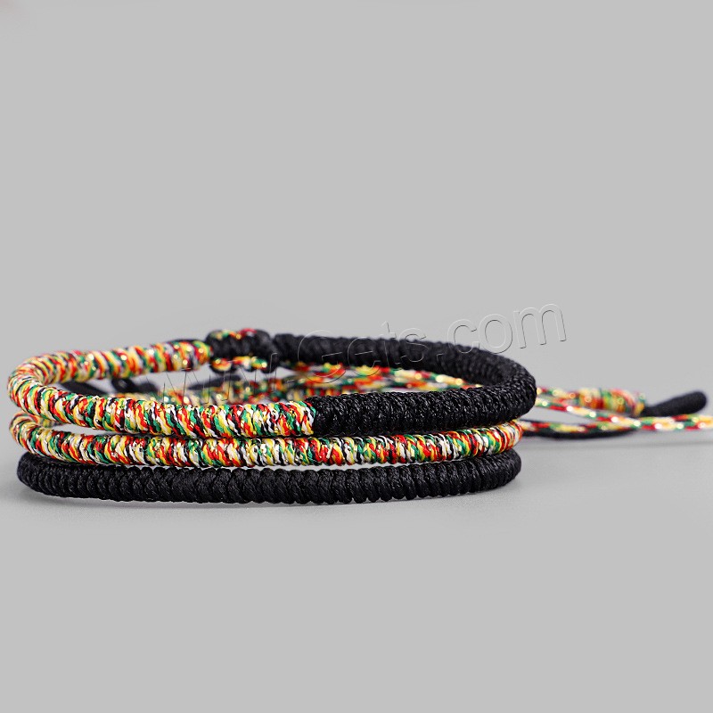Bracelets cordon en nylon, corde en nylon, Réglable & style folk & pour femme, plus de couleurs à choisir, Longueur:Environ 10.63 pouce, Vendu par brin