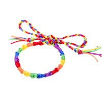 Nylon Cord Bracelets, Unisex & adjustable, multi-colored Approx 7.5 Inch 