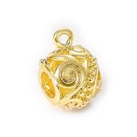 Perles de pendentif en cuivre, laiton, Placage de couleur d'or, bijoux de mode & DIY & creux Vendu par PC