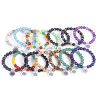 Gemstone Bracelets, plated & Unisex & radiation protection, 8mm Approx 7.28 Inch 