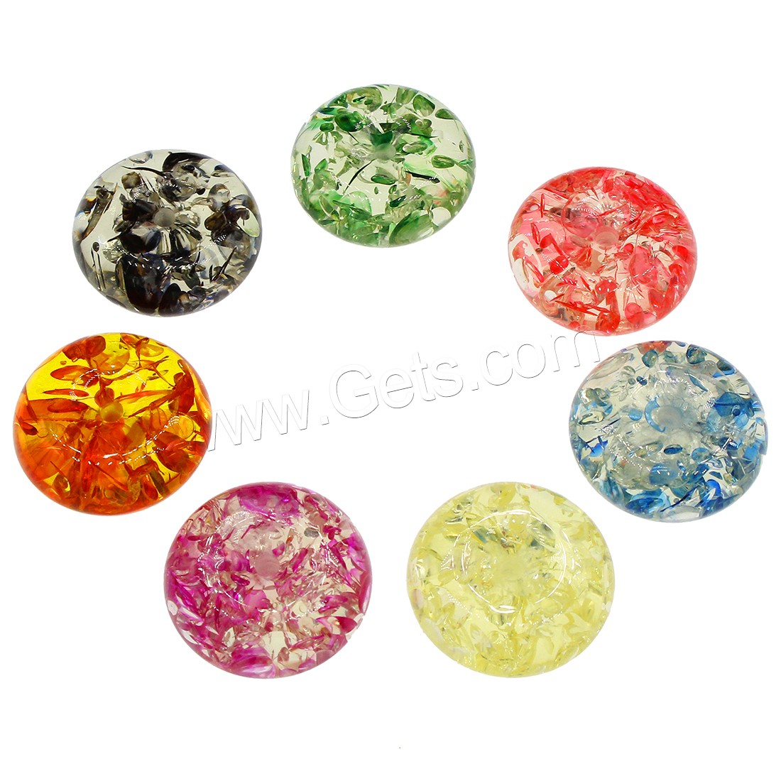 Resin Jewelry Beads, different size for choice, more colors for choice, 100PCs/Bag, Sold By Bag