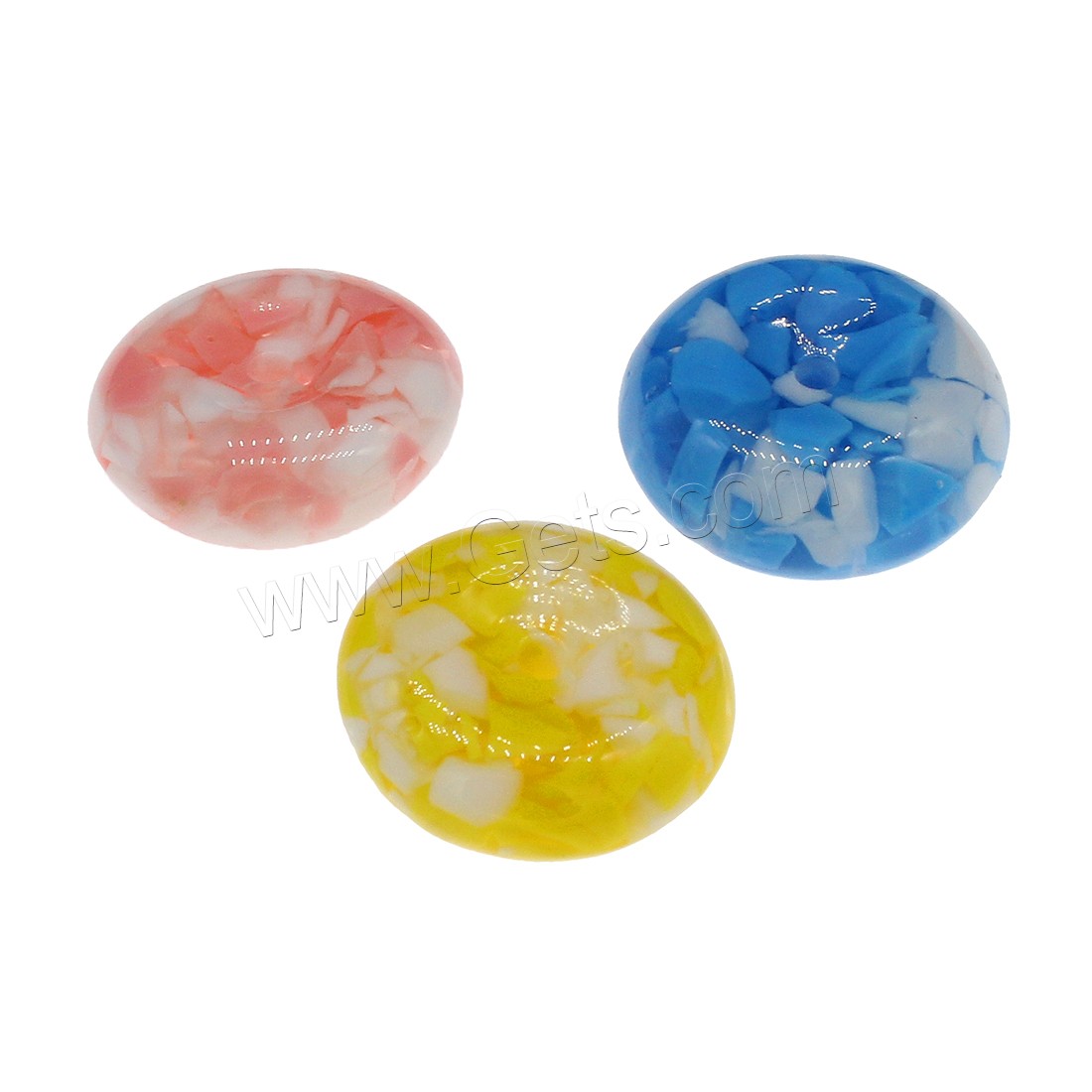 Resin Jewelry Beads, different size for choice, more colors for choice, 100PCs/Bag, Sold By Bag
