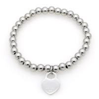 Stainless Steel Charm Bracelet, Heart, plated, anti-fatigue & for woman 185mm 