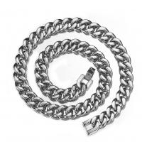 Stainless Steel Chain Necklace, polished & for man, 15MM 