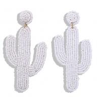 Seedbead Drop Earring, Opuntia Stricta, plated, fashion jewelry & for woman 