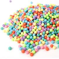Frosted Acrylic Beads, Round Approx 1mm 