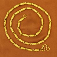 цинковый сплав Ожерелье, плакирован золотом, разный размер для выбора & Мужский, длина:Приблизительно 19.68 дюймовый, продается Strand