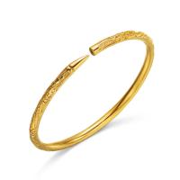 Brass Cuff Bangle, gold color plated, Unisex & adjustable & enamel, Inner Approx 56mm Approx 6.9 Inch 