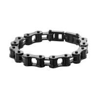Titanium Steel Bracelet, bicycle chain, plated, fashion jewelry & for man Approx 7.5 Inch 