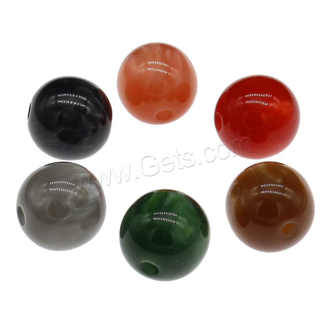Harz Perlen Schmuck, rund, verschiedene Größen vorhanden, keine, verkauft von Tasche