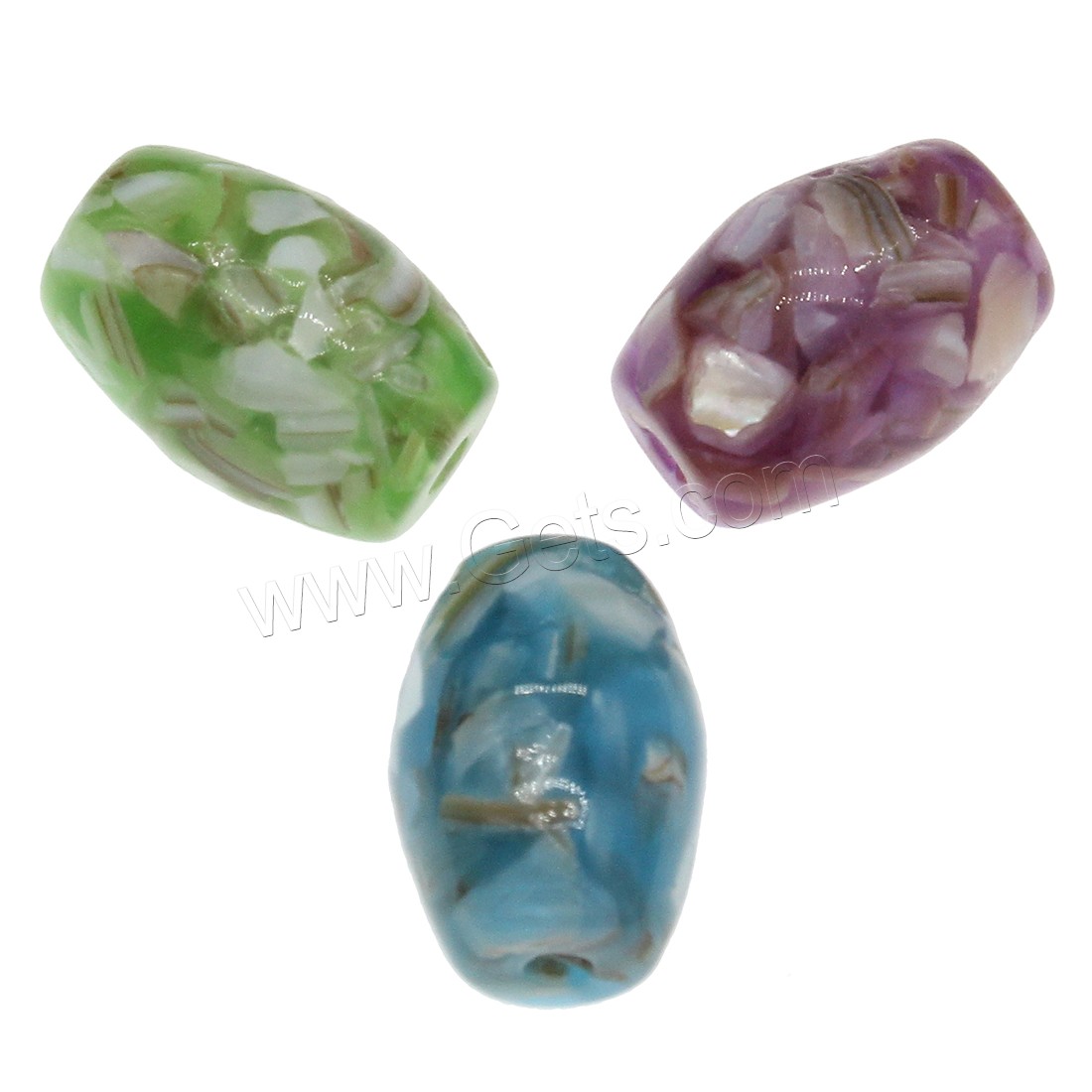 Resin Jewelry Beads, different size for choice, more colors for choice, 200PCs/Bag, Sold By Bag