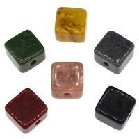 Resin Jewelry Beads, Square Approx 3.3mm 