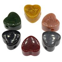 Resin Jewelry Beads, Heart Approx 3.4mm 