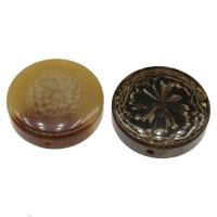 Harz Perlen Schmuck, flache Runde, keine, 10x40mm, Bohrung:ca. 2.8mm, 50PCs/Tasche, verkauft von Tasche