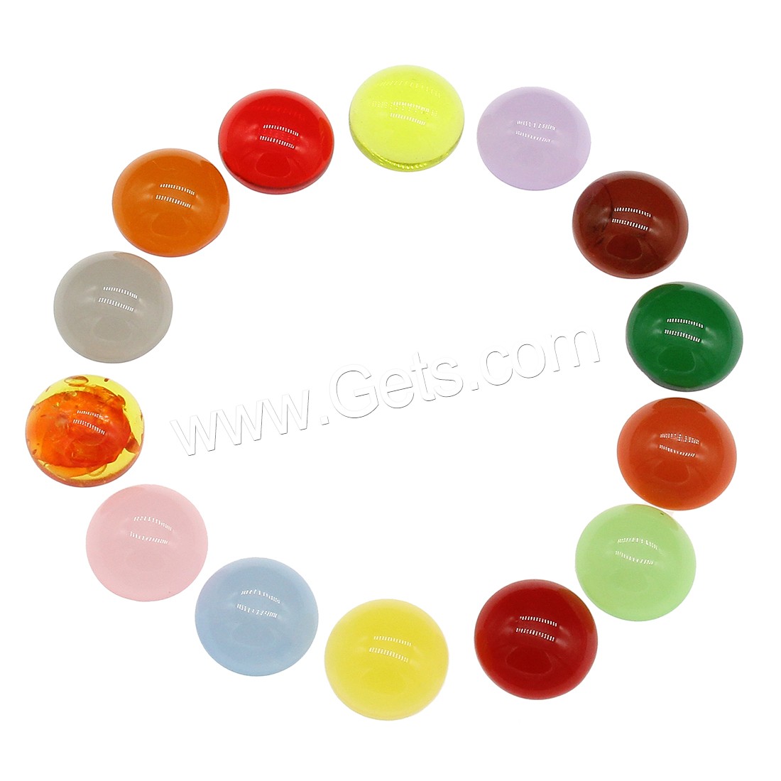Fashion Resin Cabochons, different size for choice, more colors for choice, Sold By Bag