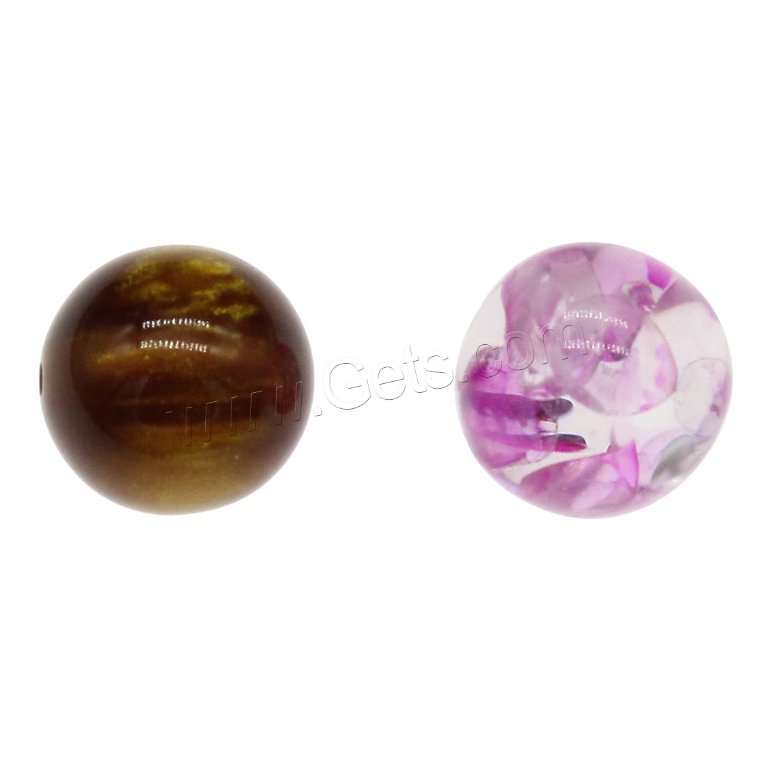 Harz Perlen Schmuck, rund, verschiedene Größen vorhanden & halbgebohrt, keine, 500PCs/Tasche, verkauft von Tasche
