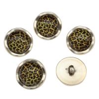 Zinc Alloy Shank Button, with Resin, platinum color plated Approx 2.6mm 