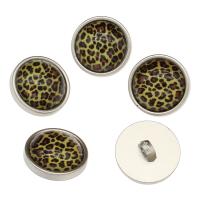 Zinc Alloy Shank Button, with Resin, platinum color plated Approx 3mm 