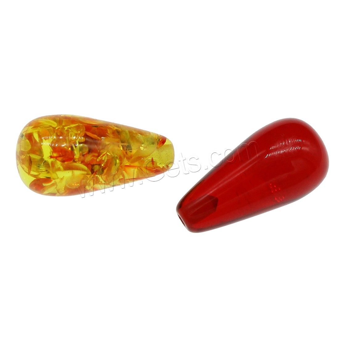 Resin Half Hole Bead, different size for choice, more colors for choice, Sold By Bag