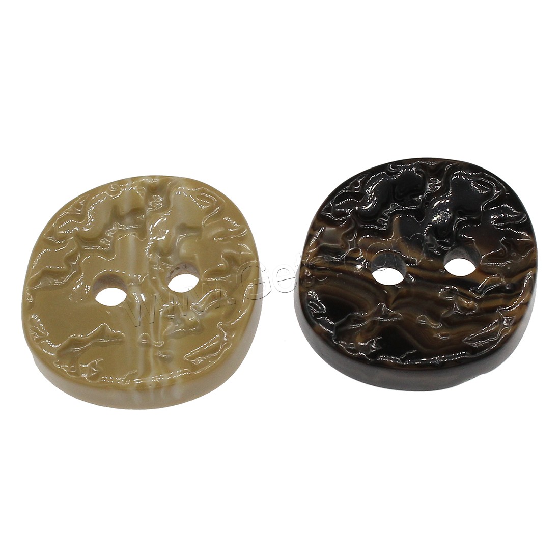 2 Hole Resin Button, different size for choice, more colors for choice, 100PCs/Bag, Sold By Bag