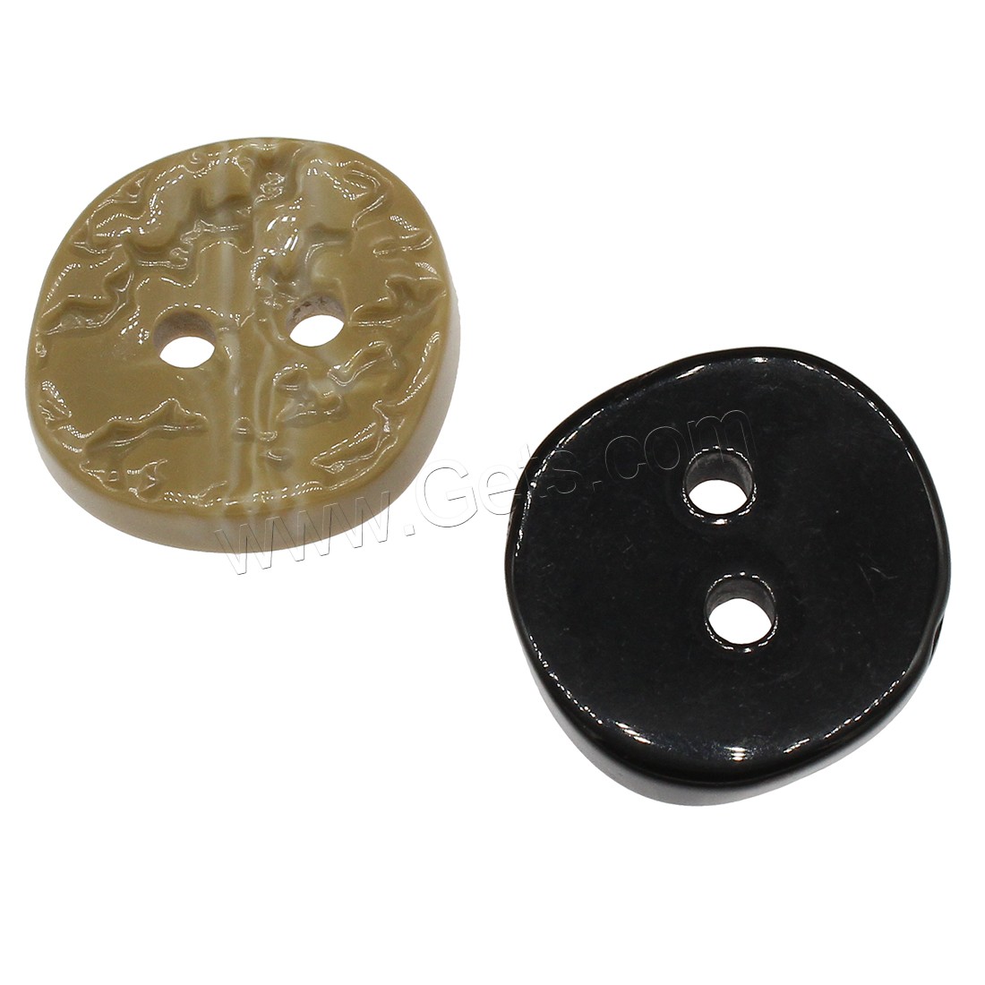 2-Loch Harz Knopf, verschiedene Größen vorhanden, keine, 100PCs/Tasche, verkauft von Tasche