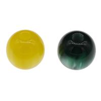 Resin European Bead, Round Approx 5mm 
