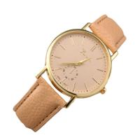 Women Wrist Watch, Zinc Alloy, with PU Leather & Glass, Chinese movement, stainless steel watch band clasp, plated, waterproofless & for woman Approx 8 Inch 