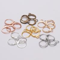 Brass Hoop Earring Components, plated, DIY & with loop 