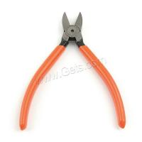 Side Cutter, Iron, with Plastic, plated, reddish orange 