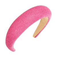 Hair Bands, Cloth, with Sponge, Thicken & glitter & for woman nickel, lead & cadmium free, 160*135*50mm 