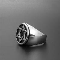 Men Stainless Steel Ring in Bulk, plated, fashion jewelry & for man & blacken, silver color 