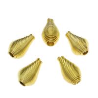 Iron Tips, gold color plated, hollow Approx 4mm, Approx 